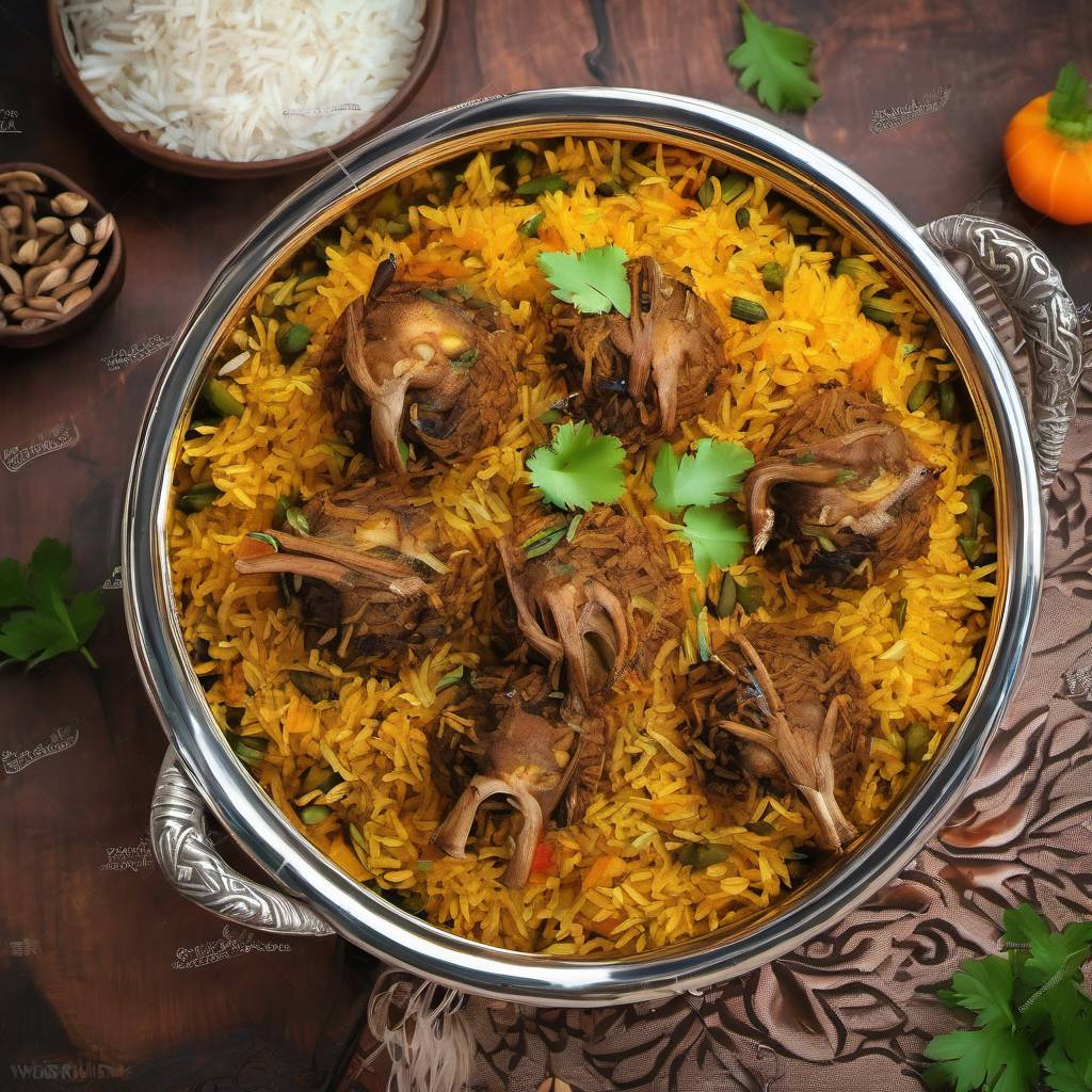 Jharkhandi Delight Persimmon Infused Seeraga Samba Mutton Biryani