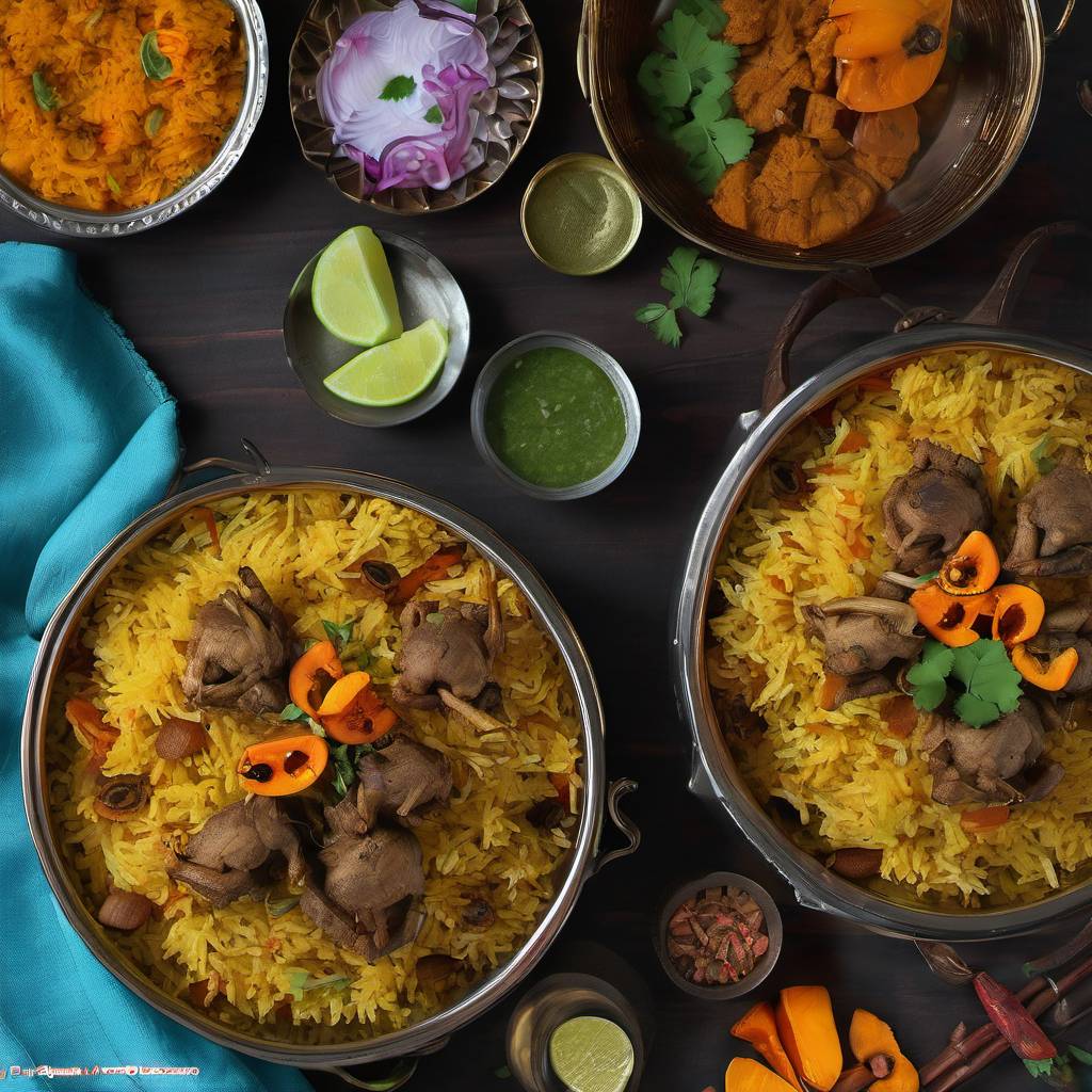 Jharkhandi Delight Persimmon Infused Seeraga Samba Mutton Biryani