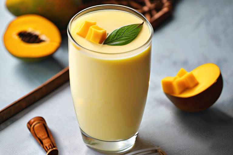 Refreshing Mango Lassi (without added sugars)