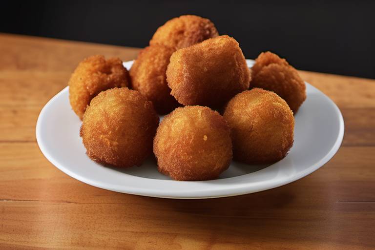 Fast foods, hush puppies