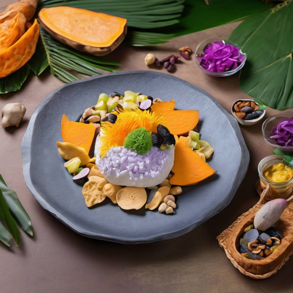 Cheez Whiz Yam Bake with Crispy Taro Chip Topping