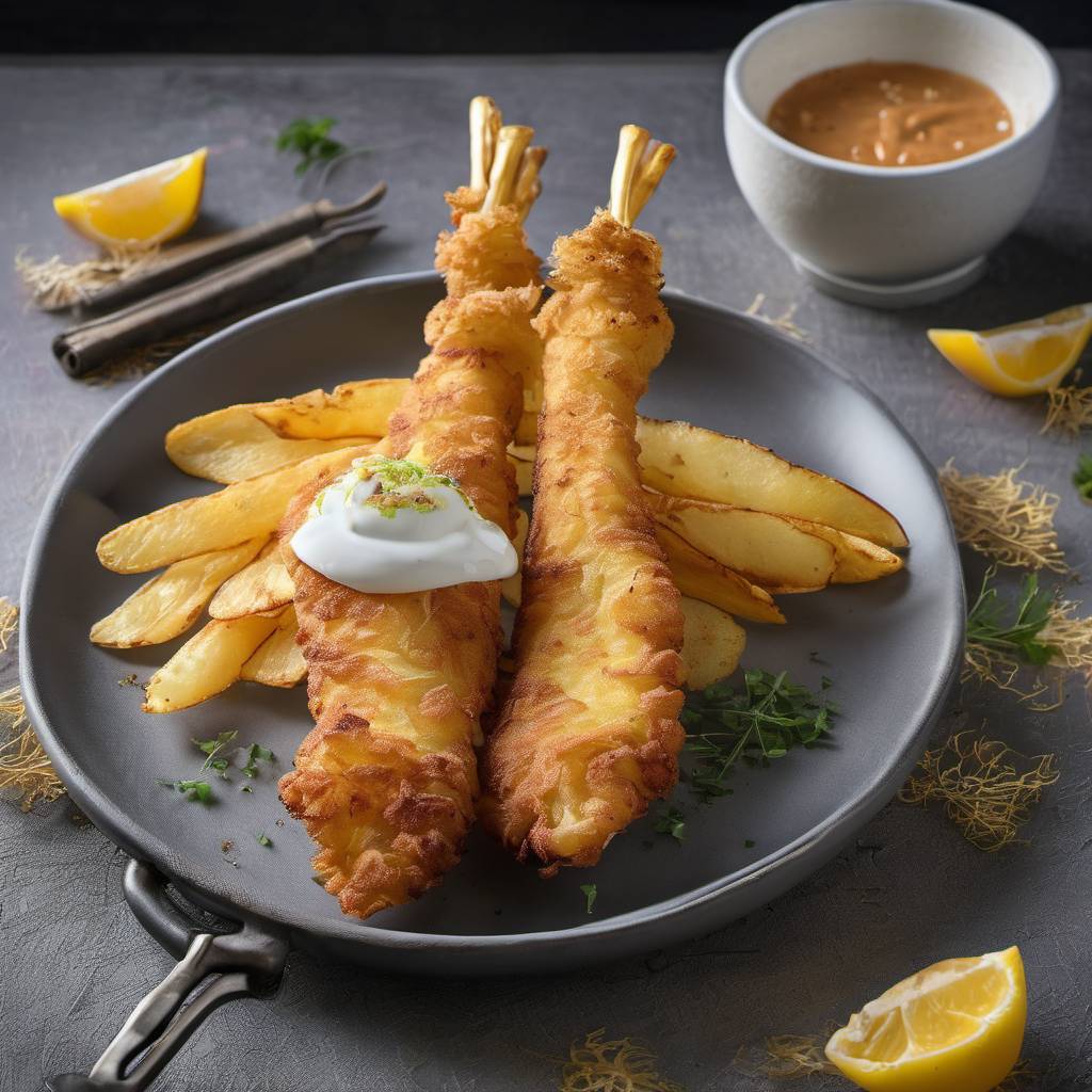 Chilean Twist: Crispy Palacinke with Parsnip Potato Chip Drumsticks