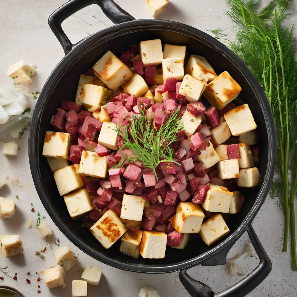 Tofu & Corned Beef Fusion: A Russian Kifula Twist