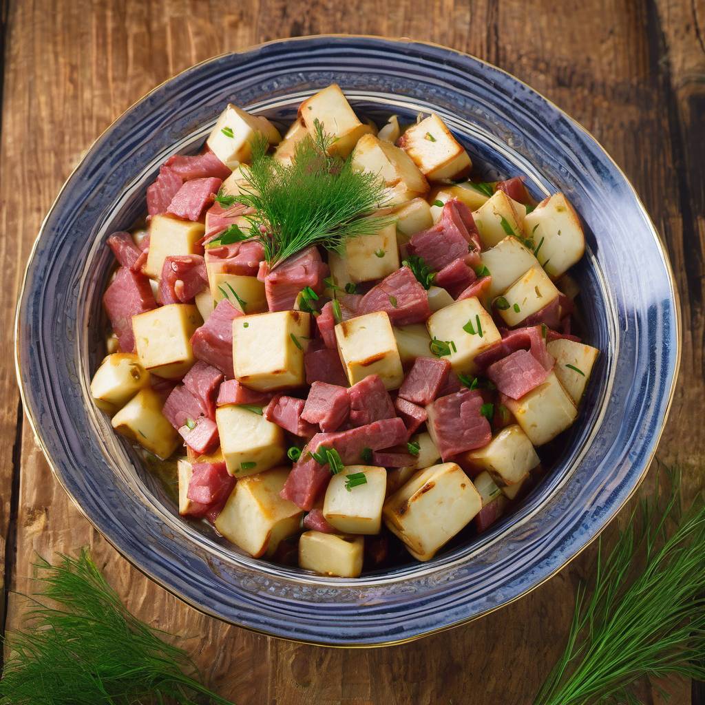 Tofu & Corned Beef Fusion: A Russian Kifula Twist