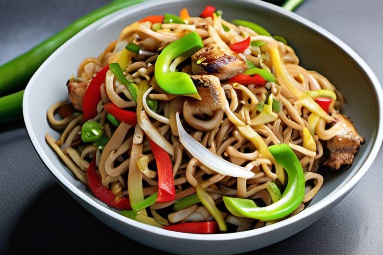 Jamaican Twist: Jerk Chow Mein with a Kick!